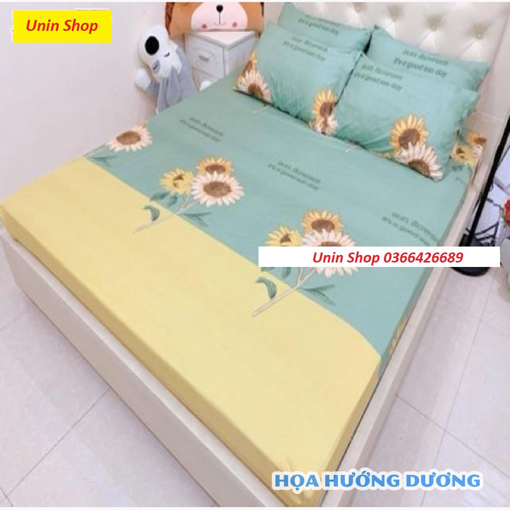 Ga Trải Giường Bọc Đệm M6/M8, Drap Bo Chun Poly Cotton Mẫu Báo Hồng (Beo Hồng) - Kèm 2 Vỏ Gối