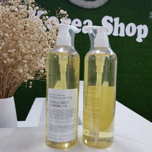 Dầu tẩy trang thiên nhiên Graymelin vintage canola crazy cleansing oil