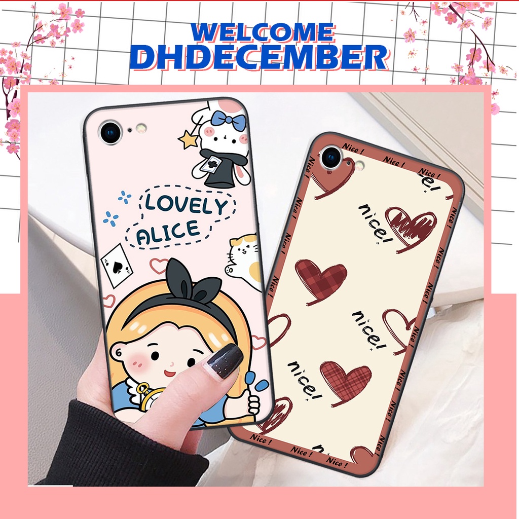 Ốp lưng iphone 7 / 8 / SE 2020 in hình nice ,good luck happy ốp xinh viền dẻo đẹp chất