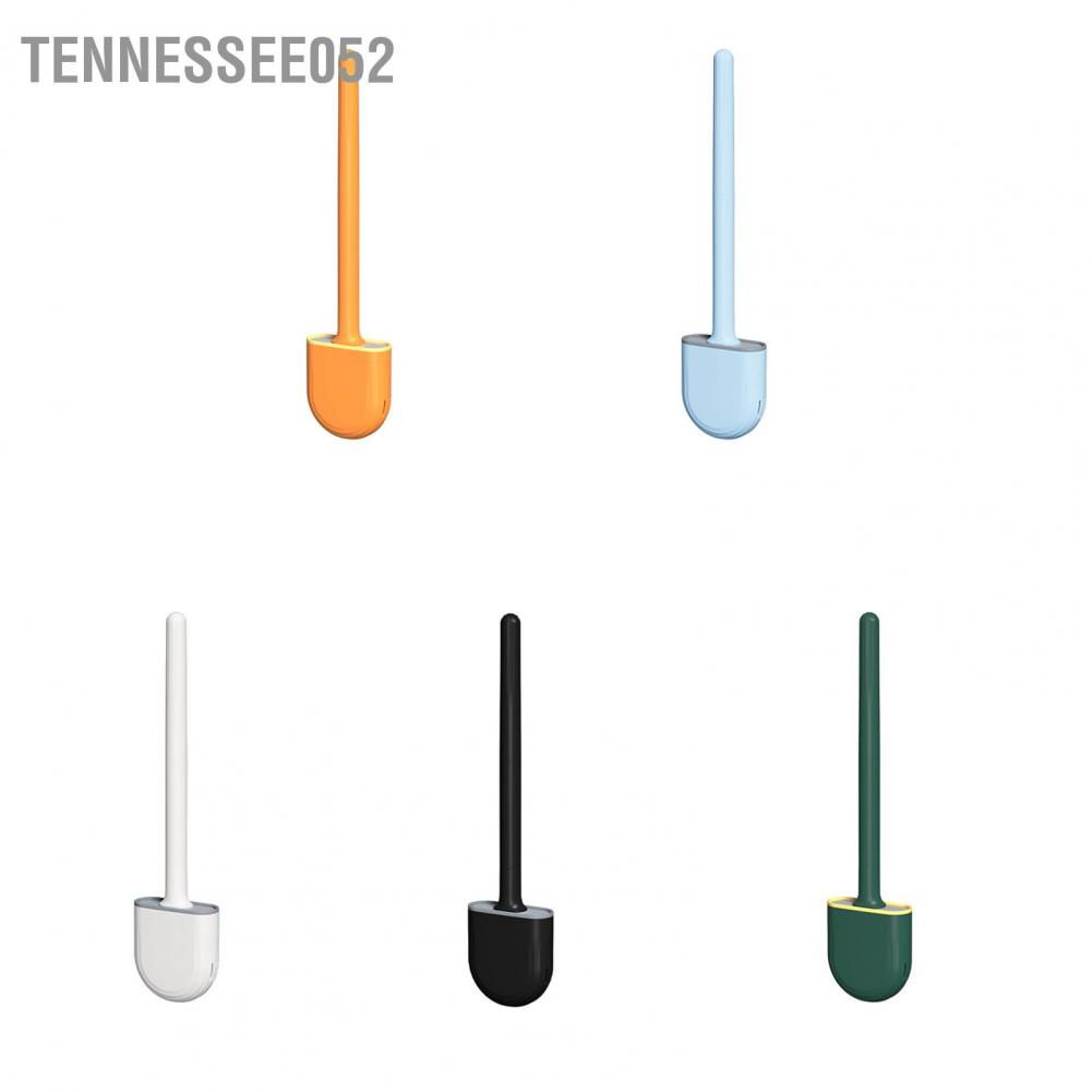 Tennessee052 Wall Mounted Toilet Brush Mini Bathroom Cleaning with Detachable Handle