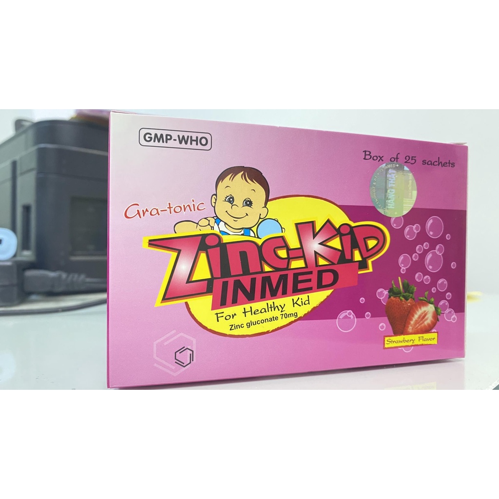 Zinc Kid Inmed.Bổ Sung Kẽm Dạng Cốm Hương Dâu Cho Bé.Tiêu Hóa Tốt,Ăn Ngon,Tăng Miễn Dịch