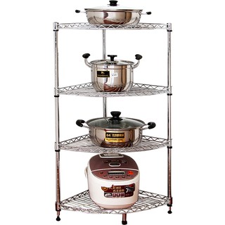 Kệ góc bếp inox 4 tầng 30x30x80 ( mẫu 30cm)