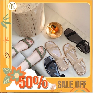 (Sẵn đen 37) Sandal ulzzang đế nhựa trong dẻo