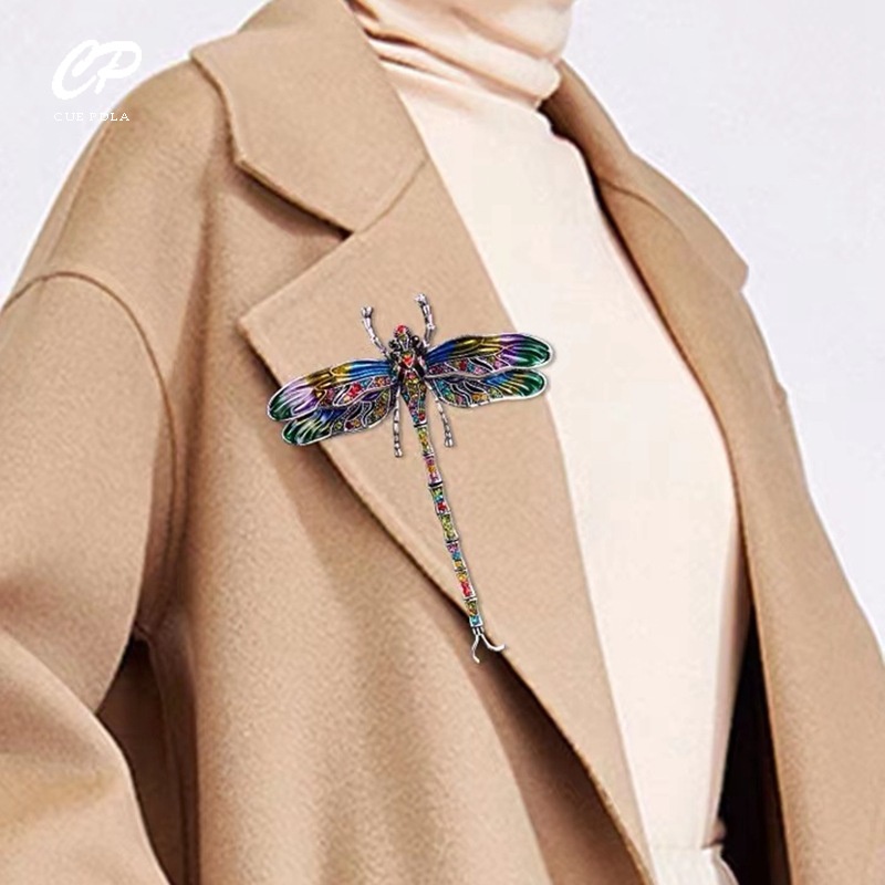 Ghim Cài Áo Hình Chuồn Chuồn Phong Cách Retro Thời Trang