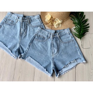 Quần Short Nữ Lưng Cao Lai Cắt Ngắn QJ96