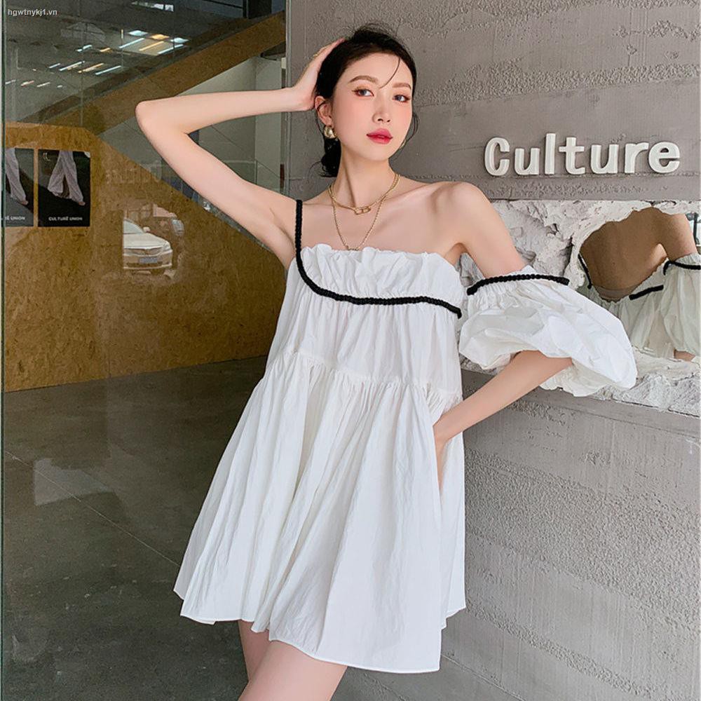 Đầm Dây Nữ Form Rộng Phong Cách Hàn Quốc 2021 | BigBuy360 - bigbuy360.vn