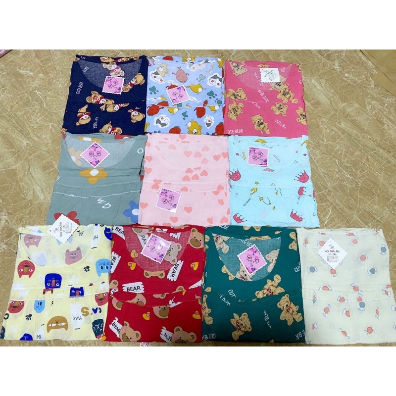 Bộ Bầu Lanh chất loại 1 siêu mát siêu mềm mịn ko nhănphù hợp mùa hè nóng bứcfreesize 45-68kg BB03