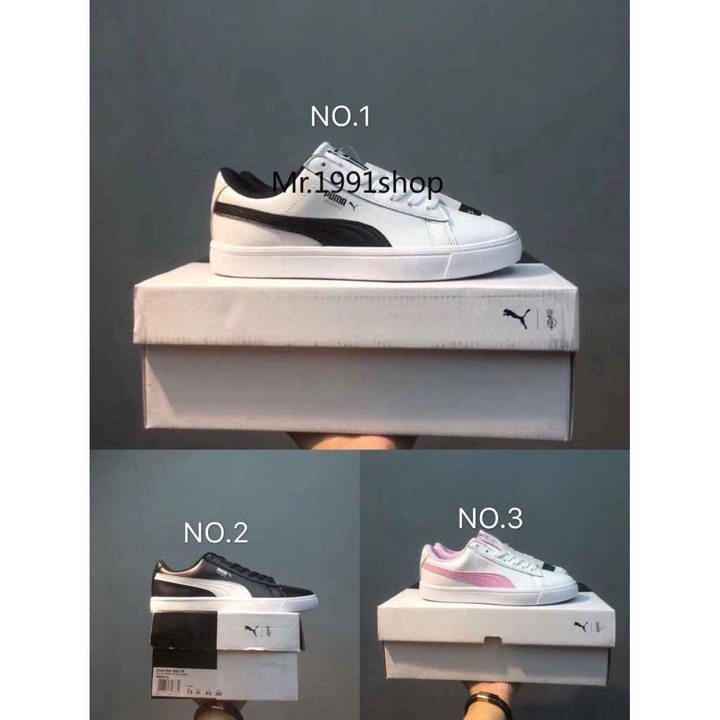 【SYN SÀNG】 Puma x BTS Court Star Sneakers PHOTOCARD giày trắng