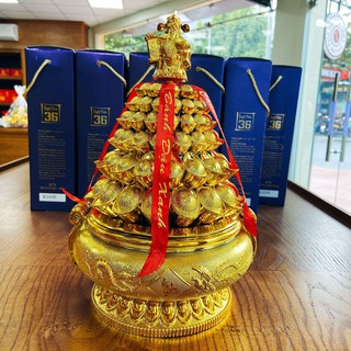[OCOP] BÁNH ĐẬU XANH THÁP VÀNG TRUNG TRÁI CÂY RVHG - 250G - HÀNG CAO CẤP CHÍNH HÃNG - THƠM NGON