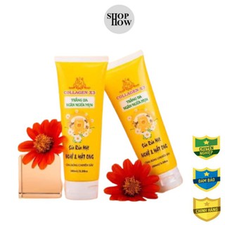 Sữa rửa mặt collagen x3 nghệ và mật ong da sáng bóng