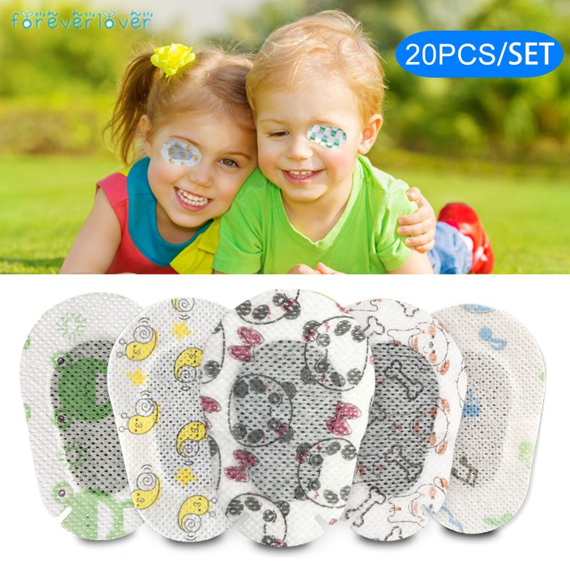 Set 20 miếng bịt mắt y tế mềm mại dùng 1 lần cho bé