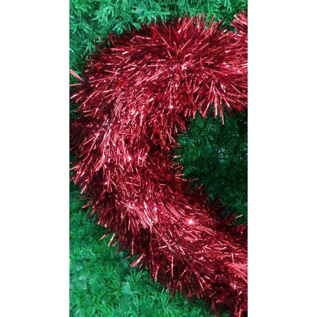 Vòng kim tuyến hình trái tim - Vòng trang trí Noel