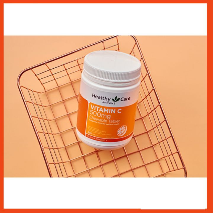 Vitamin C Healthy care Úc 500 viên, đẹp da, giảm thâm, nám, sạm, tăng cường đề kháng