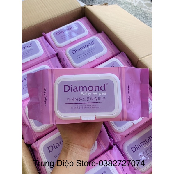 Sỉ 1 thùng 30 gói khăn ướt cao cấp Diamond