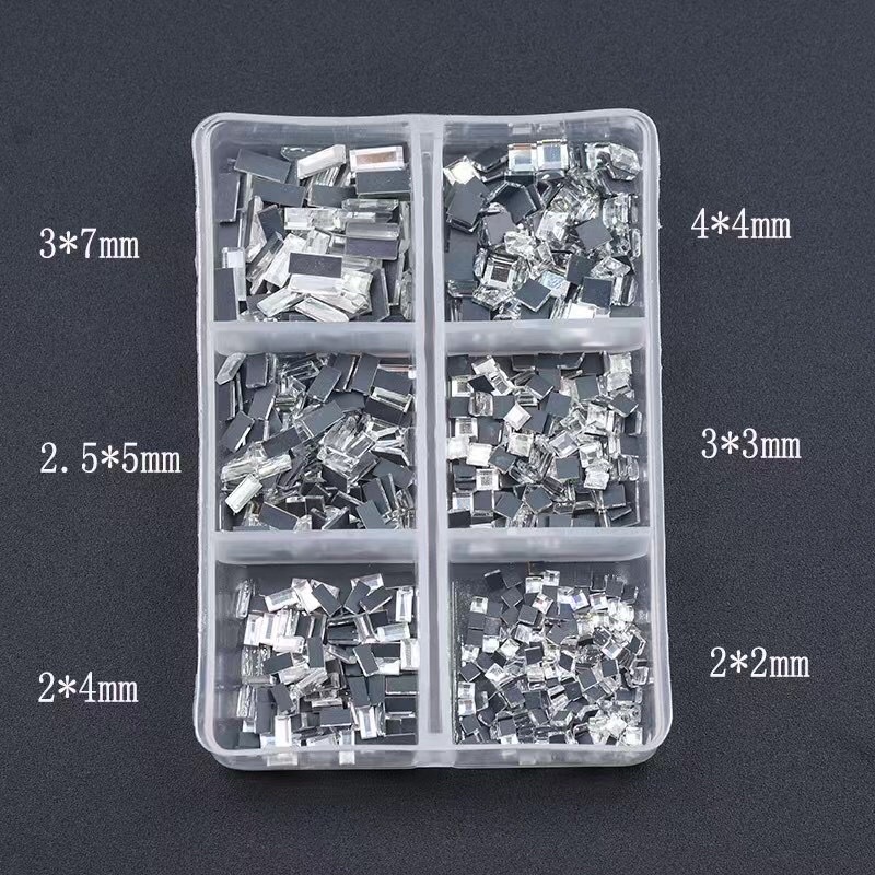 Phụ kiện đá chân keo mix hình trắng ab