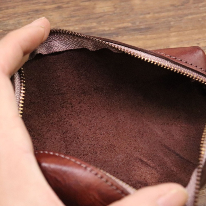 Túi Đựng Bút / Mắt Kính Bằng Da Bền Bỉ Tiện Dụng Mang Theo Du Lịch / Trường Học