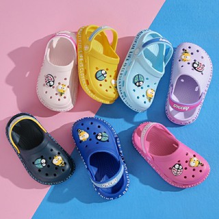 Dép sục, quai hậu cho bé trai bé gái tặng kèm 4 sticker cho bé, siêu nhẹ và chữ baby siêu nhẹ