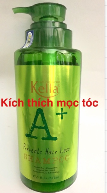 Dầu gội kích thích mọc tóc Kella A+  FREESHIP  phục hồi tóc nát ,tái tạo biểu bì tóc, giúp tóc chắc khỏe, suôn mượt