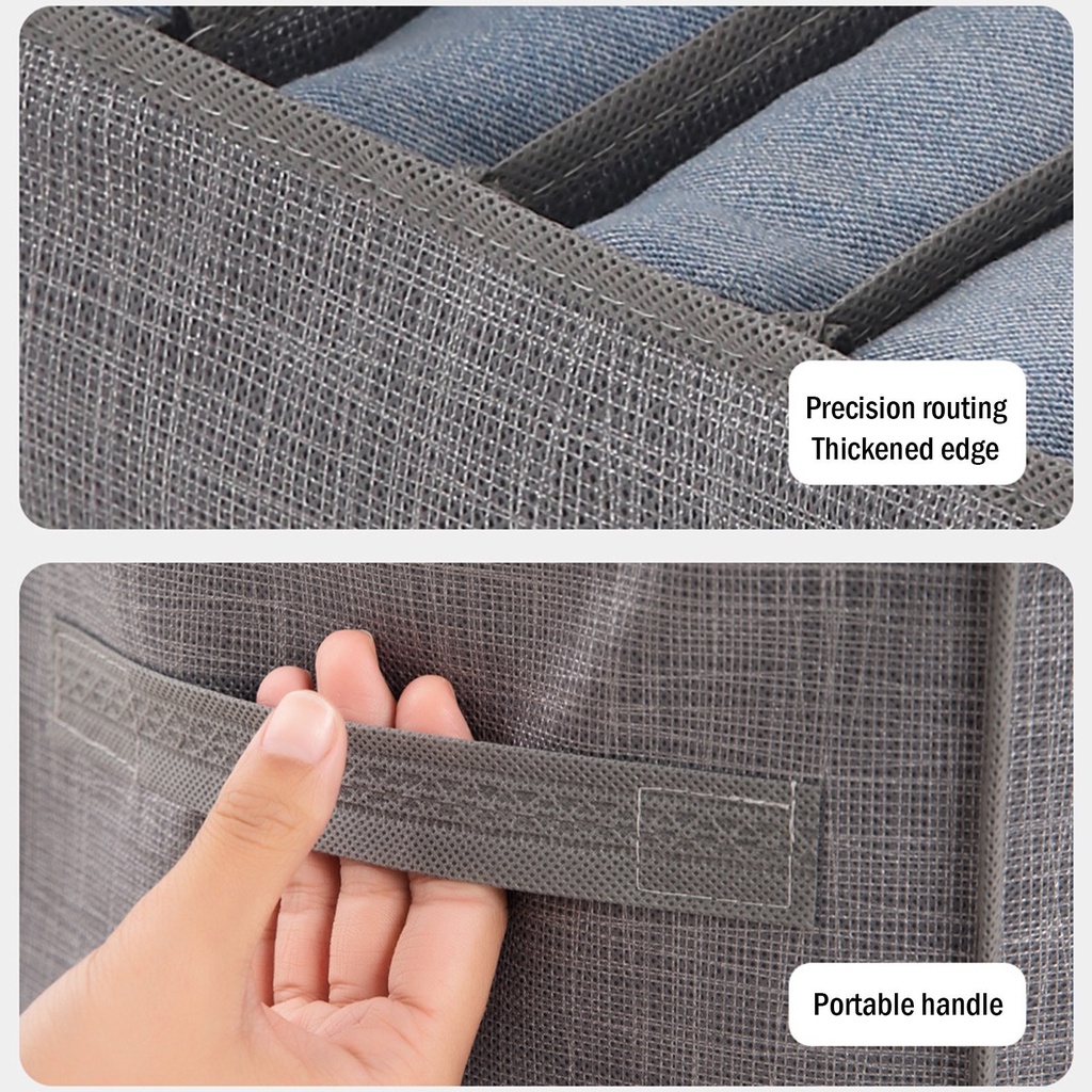 Túi vải đựng quần áo 7 ngăn size to đựng quần Jean khay vải đựng đồ lót tất vớ tiện dụng túi sắp xếp tủ quần áo