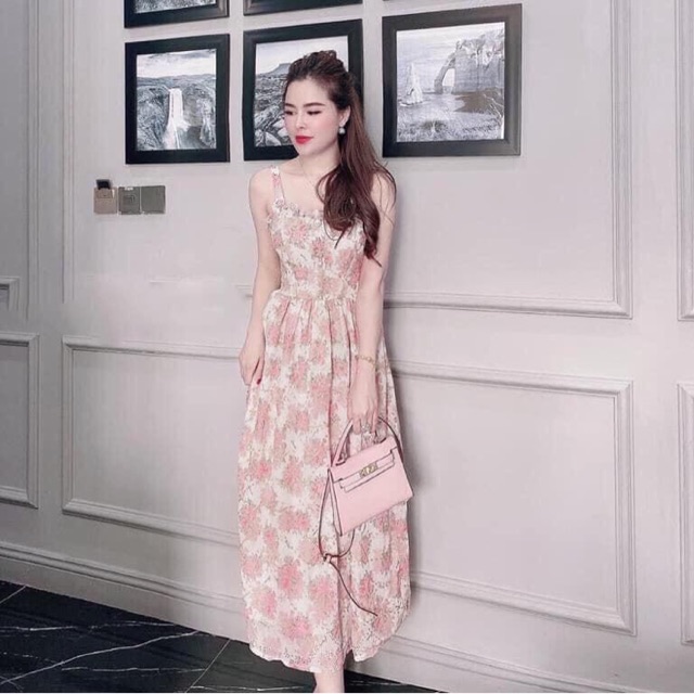 ĐẦM MAXI HOA HAI DÂY