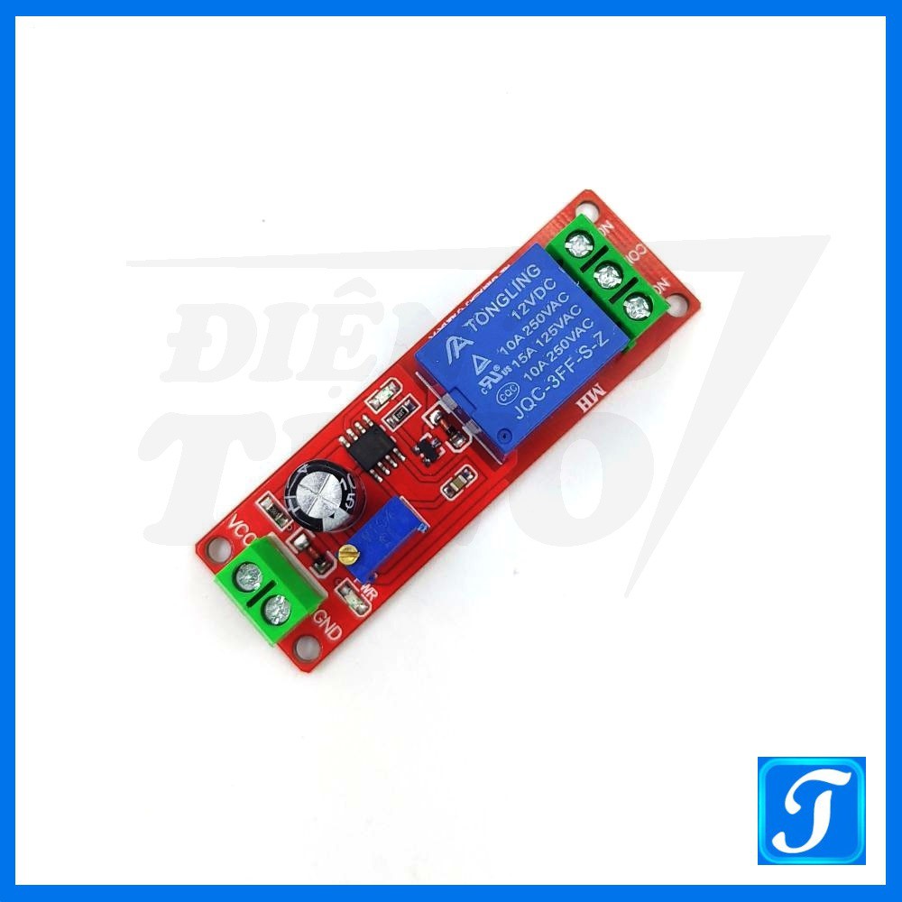 Module relay tạo trễ 12V đóng ngắt thiết bị loại đóng trễ