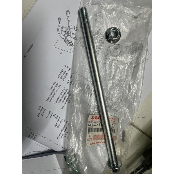 trục bánh sau xbike 125