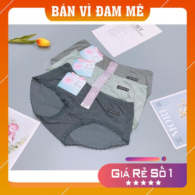 [Đồ lót giá gốc] Set 10 quần lót nữ chất đũi viền ren Voronin, chip Q2159 chuyên áo lót | BigBuy360 - bigbuy360.vn