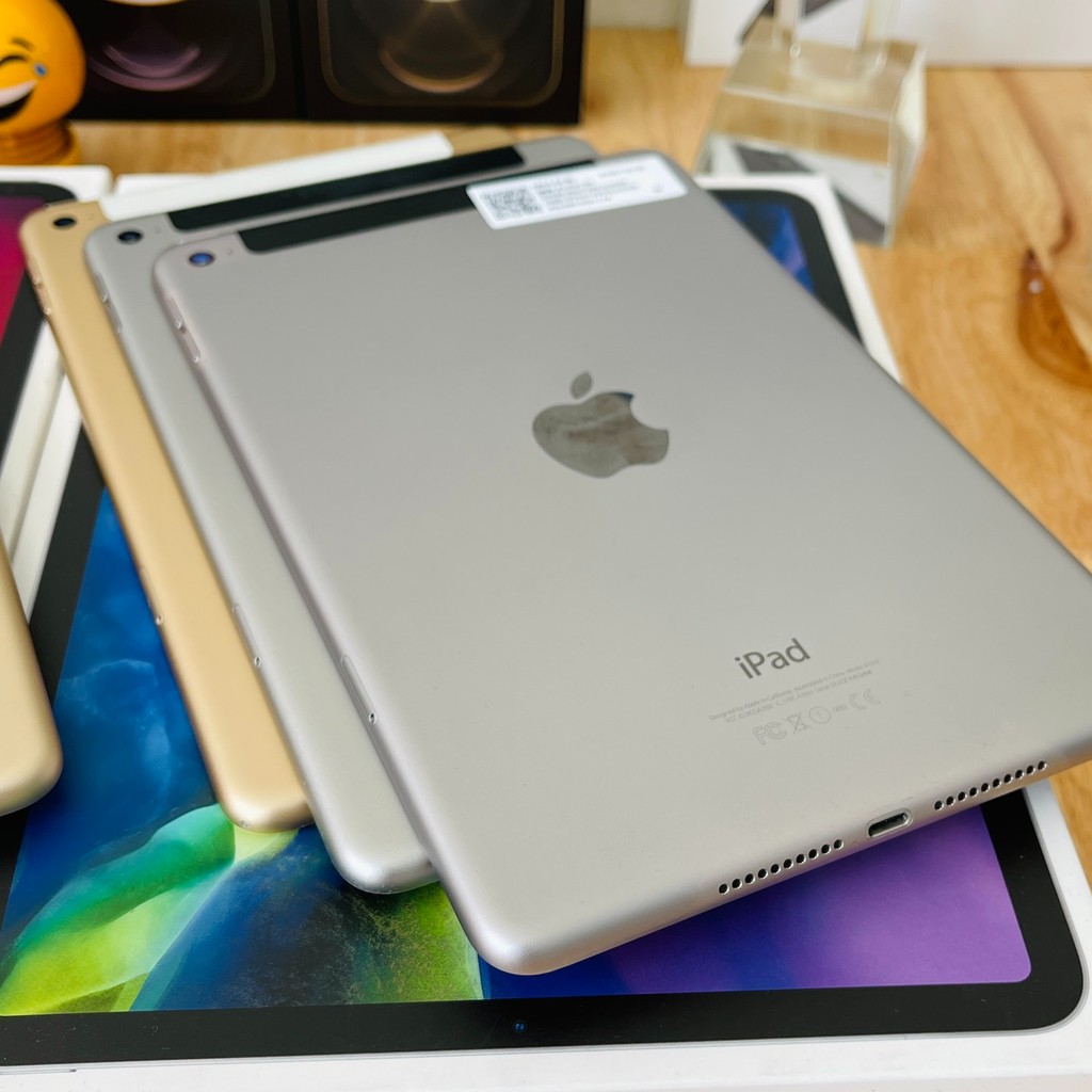 Máy tính bảng iPad Mini 4 16GB bản 4G + WIFI chính hãng Apple - NHƯ MỚI 99% - TẶNG: BỘ SẠC 12W + BAO DA