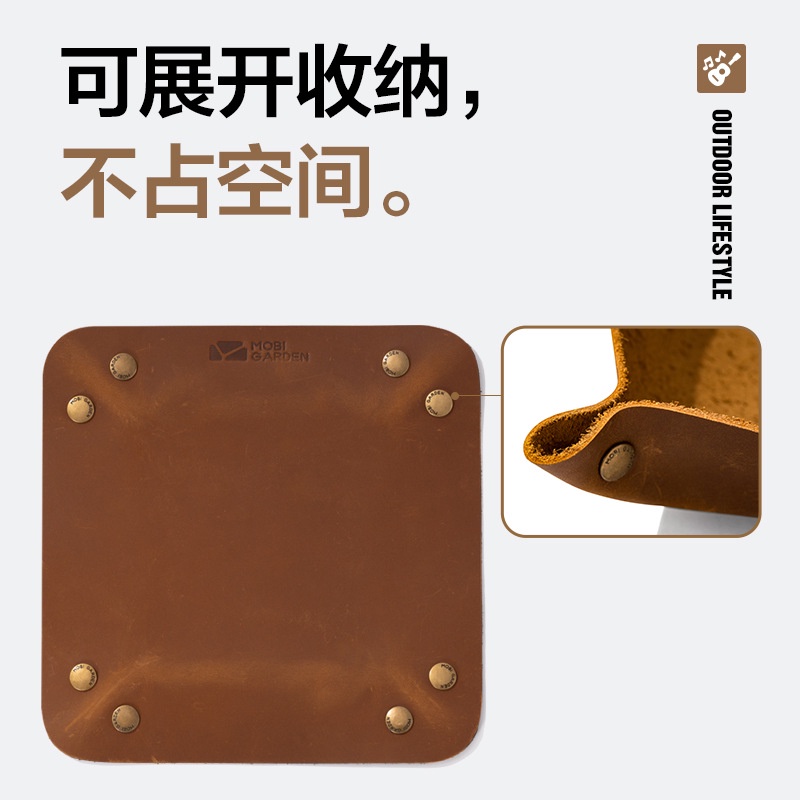 Khay Bằng Da Bò Để Đựng Cốc Tiện Dụng Và Bền