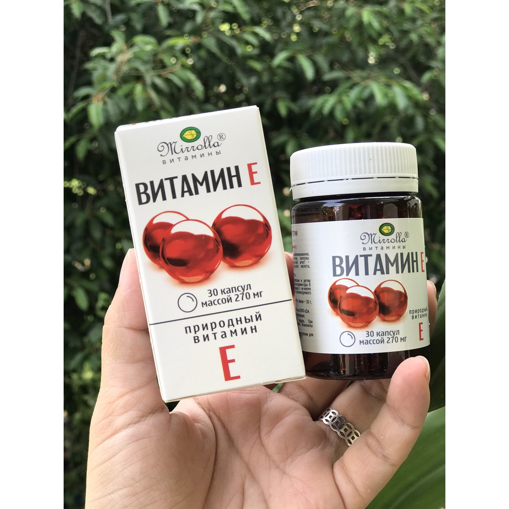 [Có sẵn] Vitamin E (30 viên E 270mg - hũ nhựa, hàng chuẩn Nga - mẫu mới 2020) | BigBuy360 - bigbuy360.vn