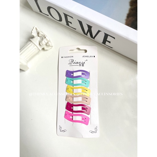 Set kẹp tóc chữ nhật cong