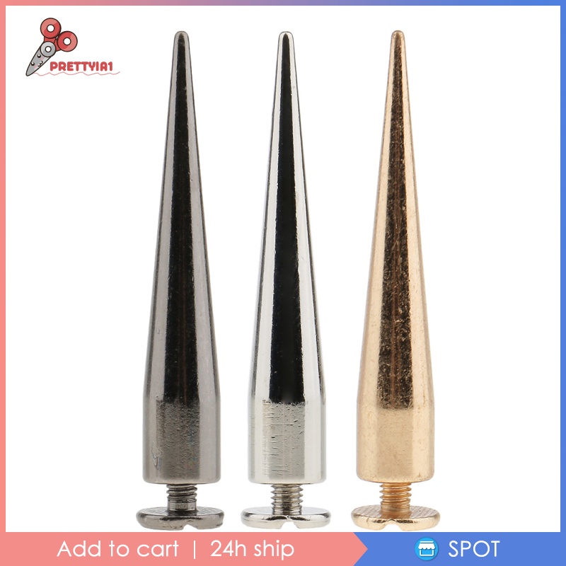 Set 10 Đinh Tán Hình Nón 7x40mm Chuyên Dụng Làm Đồ Da Thủ Công