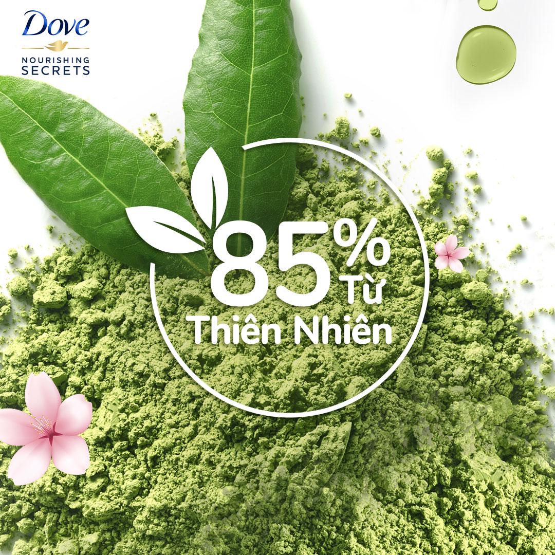 Dầu gội Dove Matcha và Hoa Anh Đào - Dưỡng Tóc Chắc Khỏe Tự Nhiên 640gr