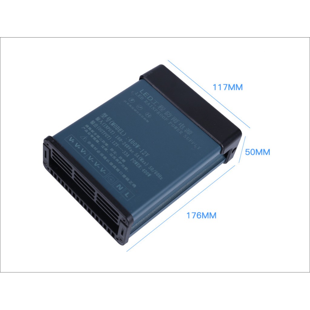 Bộ Nguồn 12V33A  ngoài trời, nguồn tổ ong 12v LED chống nước ngoài trời chuyên quảng cáo | BigBuy360 - bigbuy360.vn