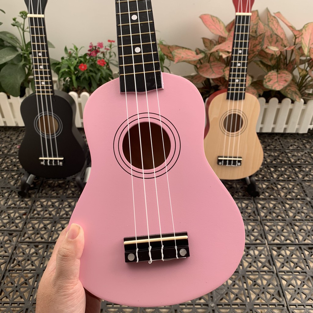 ĐÀN UKULELE SOPRANO ANDREW HỒNG NHẠT  ( TẶNG KÈM PHỤ KIỆN )