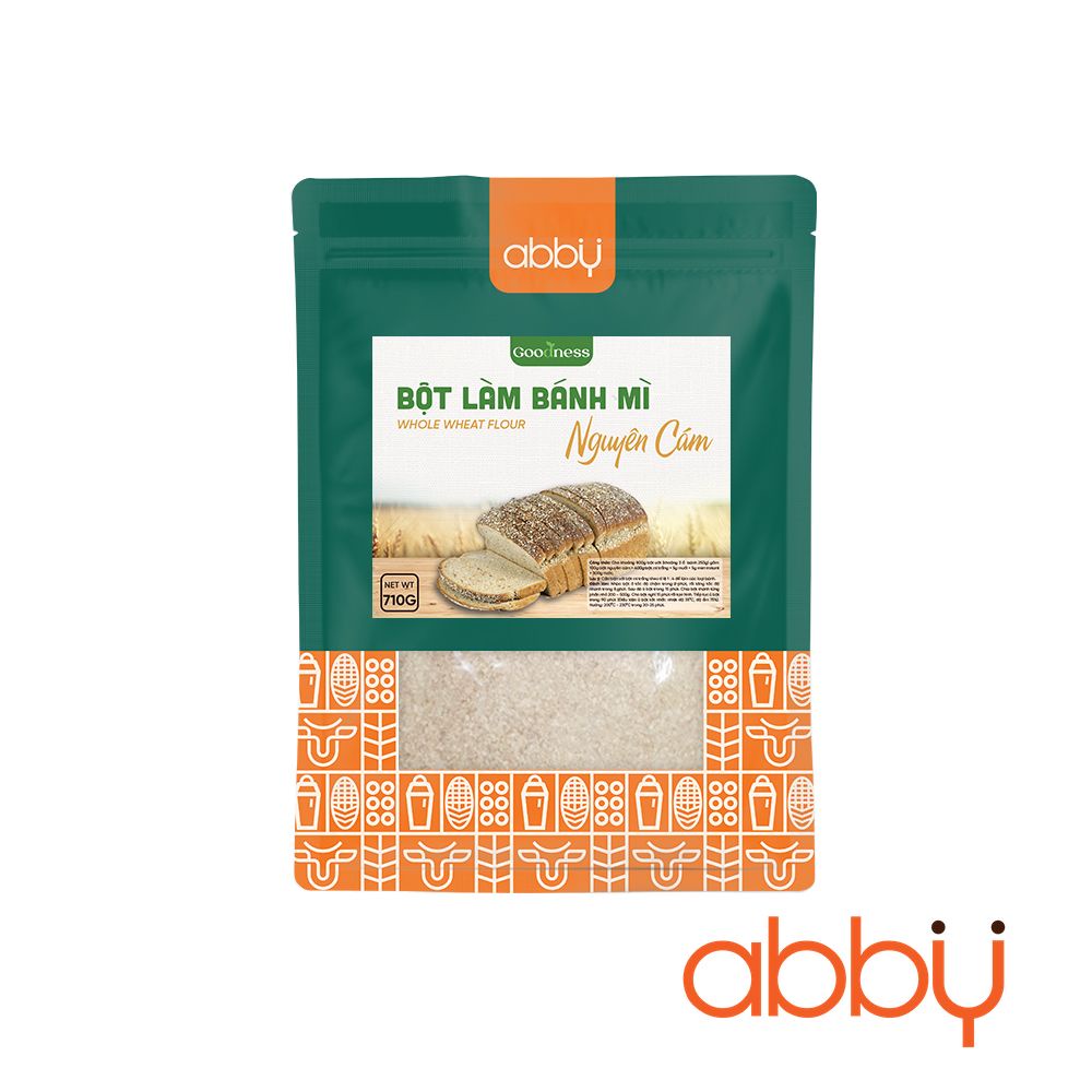 Bột làm bánh mì nguyên cám Puratos 710g