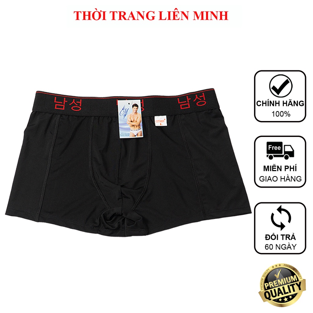 Quần sịp đùi nam thun lạnh CITYMEN lưng Hàn Quốc 4 chiều cao cấp mềm mại quần lót nam boxer co dãn thấm hút tốt