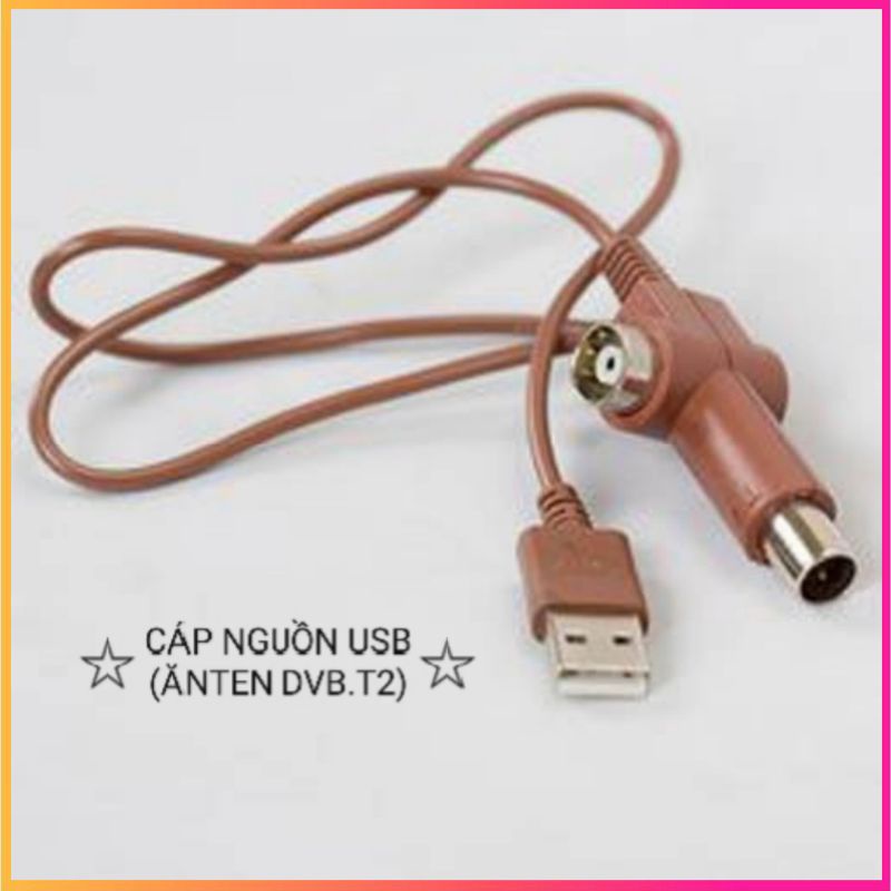Cáp USB cấp nguồn 5V cho Ăngten khuếch đại dùng cho TIVI có tích hợp DVB.T2