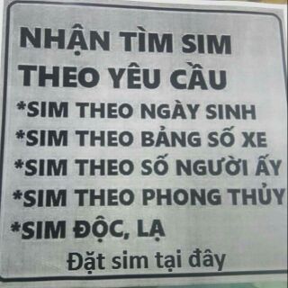 Bán sim Mobi và VINA theo yêu cầu giá 120k