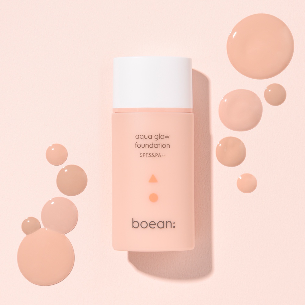 Kem Nền Khóa Ẩm Không Bết Dính BOEAN Aqua Glow Foundation SPF35PA++ 35ml GomiMall