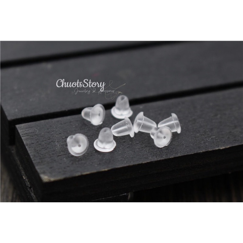 Chốt khuyên tai silicon mềm, nút chặn bông tai thời trang - CKT0001 - ChuotsStory