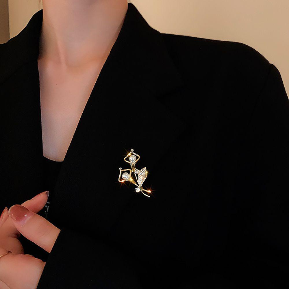 Trâm Cài Áo Hình Hoa Hồng Bằng Hợp Kim Phong Cách Retro Thanh Lịch Cho Nam Nữ