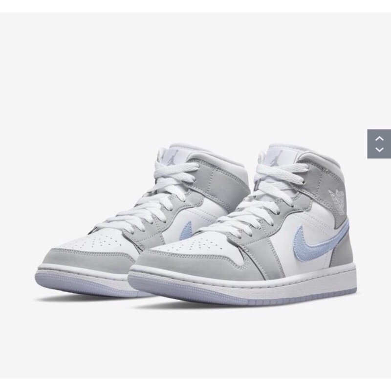Giày Nike Air Jordan 1 Mid Wolf Grey Aluminum