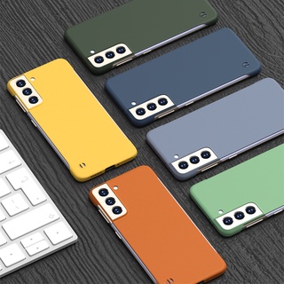 Ốp Điện Thoại PC Cứng Mỏng Không Viền Màu Kẹo Cho Samsung Galaxy S21 FE S21FE Note10 Plus 5G