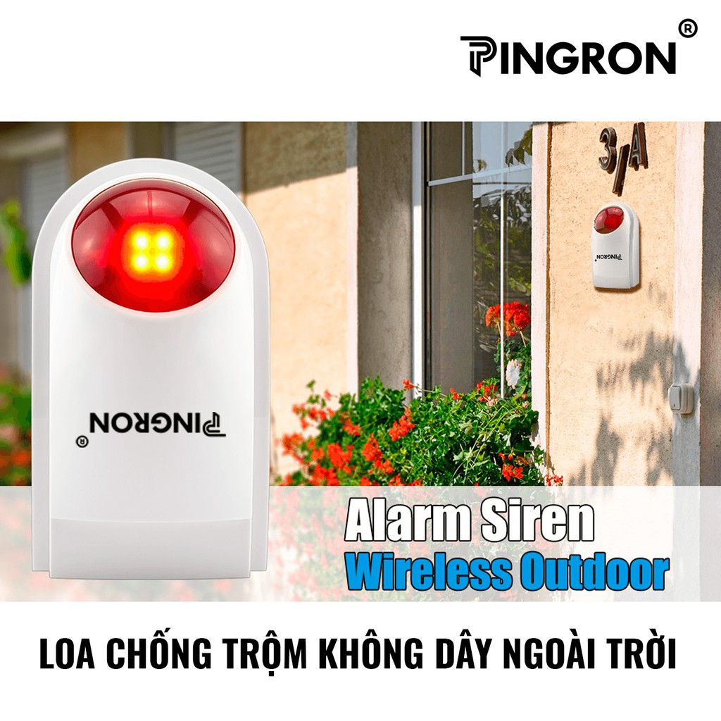 Còi Hú Không Dây Báo Trộm PINGRON PR-S05 I Bảo Hành 12 Tháng