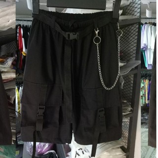 Quần short túi hộp phối xích thắt lưng 💖 Size M -2XL ( có ảnh thật và clip review )