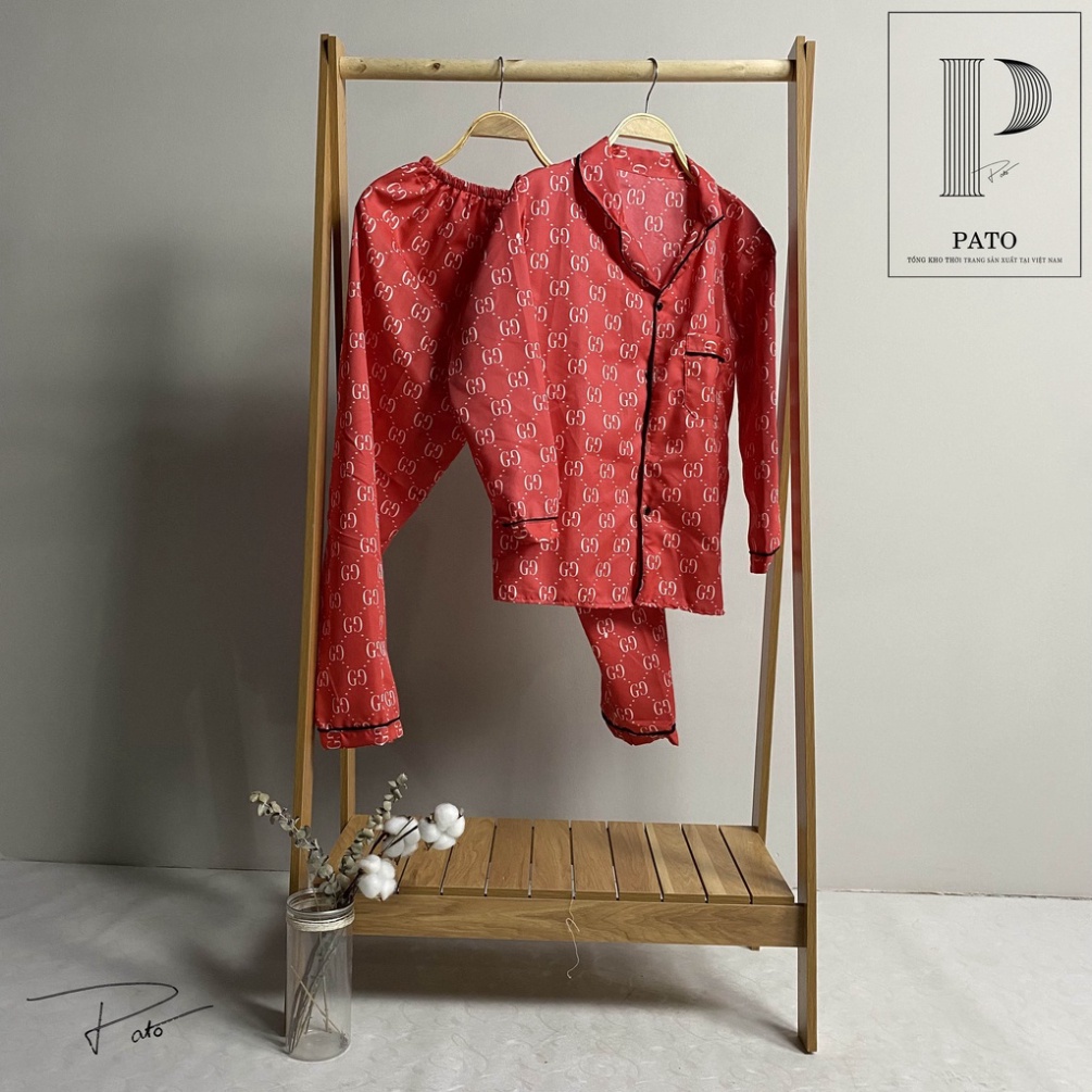 Bộ pijama kate form chuẩn, nhiều mẫu mã dễ thương áo dài quần dài chất kate loại 2 (ảnh thật shop chụp) | BigBuy360 - bigbuy360.vn