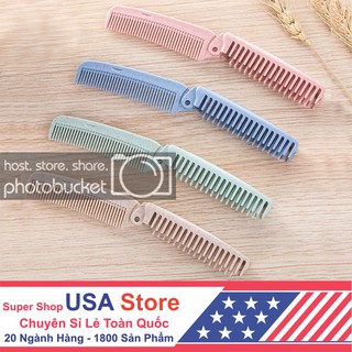 Lược Gập Chải Đầu Du Lịch Nhựa Lúa Mạch / THÉP KHÔNG GỈ Cao Cấp
