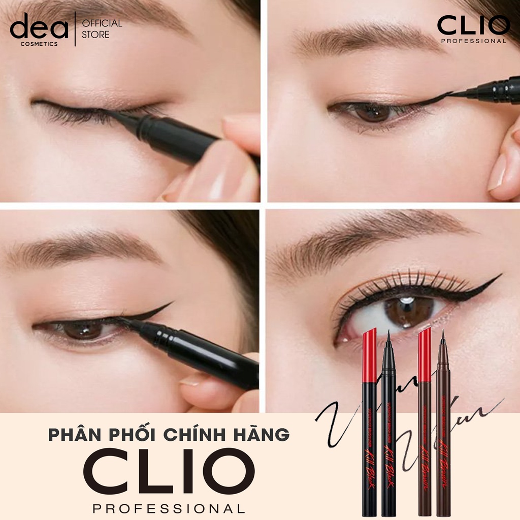 Bút Kẻ Mắt Clio Waterproof Pen Liner Kill Black