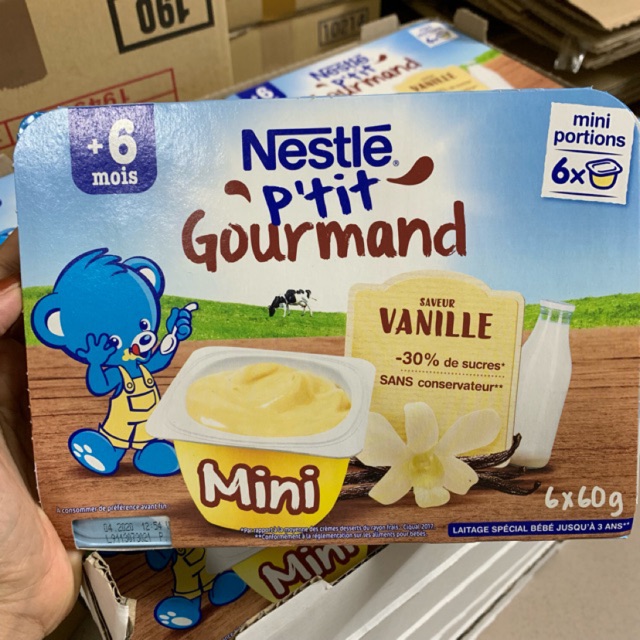 [HSD 12/2021] Váng sữa Nestle cho bé 6m+ - Pháp